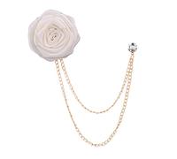 Rose Flowers Lapel Pin Mens Wedding Brooch Buttonhole Groomsmen Bridegroom Corsage and Buttons 12 Color Wedding Brooch Pins for Men Suit Flower Lapel Pin for Men Suits Bridegroom Collar Pins