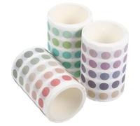 Rose Forest Stickers 3 Rolls round Paper Dot Journal Stickers | Small Dot Stickers, Self-adhesive Dots, Removable for Planners and Scrapbooks