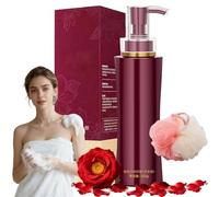 Rose Fragrance Body Wash,16.9 Fl Oz Aroma Hydrate Body Wash,Golden Glow Shower Gel Bodywash,Honey Moisturizing & Hydrating,Long-Lasting 24h Floral Fragrance,Fragrant Bath Milk for Dry Skin