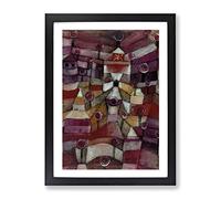 Rose Garden By Paul Klee Classic Painting Framed Print | A2 Black Framed Wall Art | Ready to Hang | Classic Floral Picture | Living Room Bedroom Lounge Office