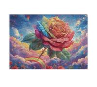 Rose Garden Sunset 300 Piece Jigsaw Puzzle for Adults Jigsaw After School Activity for Teens Stress Buster Whimsical Gift Idea Stylish Home Decor 300 PCS