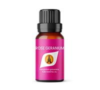 Rose Geranium Essential Oil, 10ml | Floral Essential Oils Fragrance for Diffuser for Home, Candle Making, Wax Melts, Cleaning, humidifier | Pure, Natural, Vegan, Made in UK
