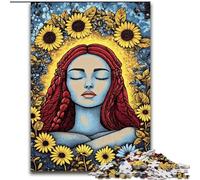 Rose Goddess 1000 Piece Jigsaw Puzzles, Learning Educational Toys Family Games with Matching Poster And Trivia Sheet (26x38cm)
