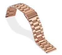(rose gold, 24mm) 16/18/20/22/24 mm Quick Release Replacement Watch Band Premium Solid Stainless Steel Metal Bracelet Men's Watch Strap