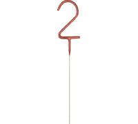 Rose Gold 2nd Glitz Birthday Sparkler (17cm) - Perfect for Birthdays Cake Topper Decoration, Anniversary & More - 1 Pc
