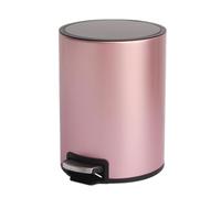 Rose Gold 6L Kitchen Trash Can, Stainless Steel Pedal Bin with Soft Close & Stay-Open Inner Bucket, Stylish Waste Bin for Home & Office Use