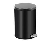 Rose Gold 8L Round Stainless Steel Step-On Trash Can with Lid Soft Close Double Rubbish Bin for Kitchen Office Bedroom Living Room Waste Container