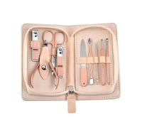 Rose Gold 9-Piece Nail Clipper Set | Manicure & Pedicure Kit with Dead Skin Remover Tool