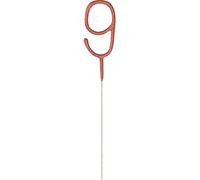 Rose Gold 9th Glitz Birthday Sparkler (17cm) - Perfect for Birthdays Cake Topper Decoration, Anniversary & More - 1 Pc