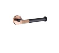 Rose Gold and Matte Black Bathroom Hardware Set - Towel Bar, Toilet Paper Holder and Toilet Brush Holder in Stainless Steel, for those looking to update their bathroom