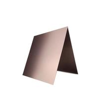 Rose Gold Anodized 5052 Aluminum Alloy Plate - 0.5-2.0mm Thick, 100x100/200x200/200x300/300x300mm Sizes(300x300x1.5mm 1Pcs)