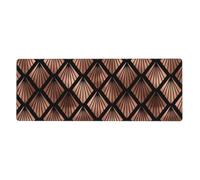 Rose Gold Art Deco Fans On Black,Mouse Pad Large Desk Pad Computer Keyboard Mouse Mat With Non Slip Rubber Base 30 x 80 cm