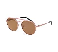 Rose Gold Aviator Sunglasses Polarized Brown - unisex - Serengeti - Sunglasses - Pink - ONE SIZE - Accessories ONE SIZE