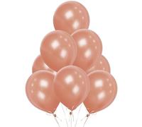 Rose Gold Balloons 100 Pack, Large 12 Inch Thick Latex Biodegradable Helium Party Balloons for Birthday, Wedding, Baby Shower, Valentine's Day Events Decoration for Balloon Arch Garland