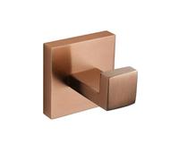 Rose Gold Bathroom Accessories Set - Square Toilet Paper Holder Towel Bar Robe Hook and Hand Towel Holder - Elegant andBath Decor - 1 Piece
