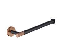 Rose Gold & Black Stainless Steel Kitchen Roll Holder Set - 4 Pieces Wall Mounted Towel Bar & Coat Hook - Versatile Storage Solution for Bathroom & Kitchen