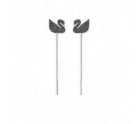 Rose Gold Black White Pearl Gradient Swan Earrings for Girlfriend Valentine's Day Gift 12