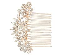 Rose Gold Bridal Hair Comb Alloy Wedding Accessory for Women | Delicate Charming Side Comb, Easy to Wear, Practical Design, Prom and Holiday Use, Bridesmaids