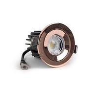Rose Gold CCT Fire Rated LED Dimmable 10W IP65 Downlight for Bathroom, Bedroom, Kitchen Lighting
