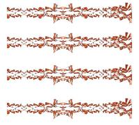 Rose Gold Christmas Foil Ceiling Decorations - Set 4 15cm x 2.7M Garlands
