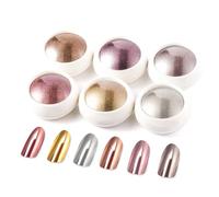 Rose Gold Chrome Nail Powder - 【NO.1 Super Metallic Mirror Effect】Holo Nail Chrome Powder Shiny Nail Glitter Chrome Powder with Magic Mirror Effect for Nail Art Design Decoration
