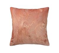 Rose Gold Copper Texture Metallic, Throw Pillow Cover Decorative Polyester Pillowcase Soft Cushion Covers 18"x18"
