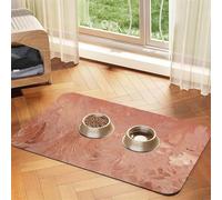 Rose Gold Copper Texture Metallic,Waterproof Pet Feeding Mat,PU Leather Placemats for Cat Dog Water Bowl,Food Mats,40x60cm