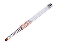 Rose Gold Crystal Nail Art Brush Painting Flower Drawing Line Pen Metal UV Gel Polish Tip Design Tool Manicure, No.03