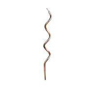Rose Gold Curly Candles (Pack of 12)
