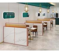 Rose Gold Dining Area Dividers 120x35cm Countertop Screen Partition Decorative Gradient Striped Glass Low Fence for Restaurants and Cafes