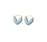 Rose Gold Earrings Women Hoops With Heart, Hypoallergenic Earrings, Stud Earringss For Women Tiny Opal Back Cartilage Earring Stud Tragus Piercing Earring Dainty Jewelry Fashion
