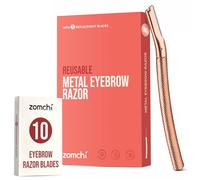 Rose Gold Eyebrow Razor with 10 PCS Replacement Blades