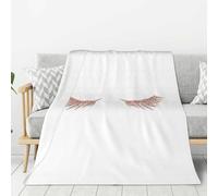 Rose Gold Eyelashes Print Lightweight Warm Blanket Soft Thick Blankets Bedroom Camping Living Room Traveling