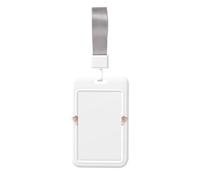 Rose Gold Eyelashes Printed Card Badge Holder with Neck Strap, Vertical Cards Holder Anti-Scratch and Easy-Scan, for Office