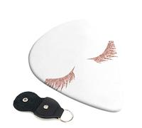 Rose Gold Eyelashes Printed Guitar pick Guitar Plectrums for Acoustic Guitar Electric Guitar Bass Guitar - Guitar Accessories - 6 Pack 0.71mm