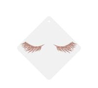 Rose Gold Eyelashes Printing 10 Pcs Car Air Freshener Fragrant Sheets,Car Hanging Accessories With Strings For Decor