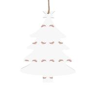 Rose Gold Eyelashes Wood Hanging Decor for Christmas Hree Decoration Santa Doll Wooden Hanging Craft Elf Party Supplies