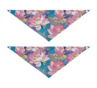 Rose Gold Flower Dog Grooming Bandanas Bulk Unique Shape Adjustable Fit Pet Scarf Cute Pet Accessories for Dogs Cats