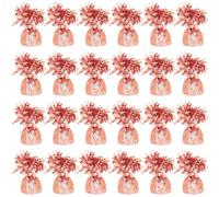 Rose Gold Foil Helium Balloon Weights 175gr - Pack of 24 - Durable & Colourful Weights for Birthdays Parties, Events & Celebrations - Perfect Balloon Weight Holders