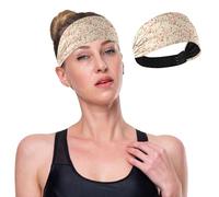 Rose Gold Foil Leopard Print Their Forms Blending Seamlessly Into 1 Another Cooling Headbands for Women's Hair Stretchy Sweatband for Running Washing Face Volleyball Gym