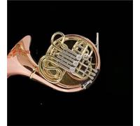 Rose Gold French Horn Double Row Four Key Bb F Key Split Piece Tube Available For Beginners And Adults Professional French Horn(Split-Piece 2)