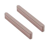 Rose Gold Furniture Pull Handles Aluminum Cabinet Handles Kitchen Solid Pulls Knobs for Bedroom Wardrobe Bathroom Drawer, 2 Pcs (Length 90mm)