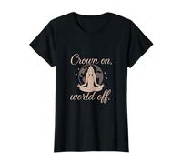 Rose Gold Girl Power Feminist Meditation Design T-Shirt