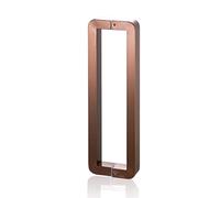 Rose Gold Glass Shower Door Handle Two Sided Push Pull Handle for Indoor/Outdoor Swing Barn Doors 24" Square Push Bar Easy Installation Durable & Stylish