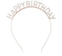 Rose Gold Glitter Birthday Girl Headband,Sweet Birthday Headband Girl,Rose Gold Glitter Head Band,Happy Birthdays Party Head Band,for Women and Teen Girls Birthdays Fashion Headbands