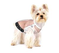 Rose Gold Glitter Black White Marble Geometric,Cotton Sleeveless Pet T-Shirt Soft Stretchy Puppy Breathable Vest,S