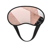 Rose Gold Glitter Black White Marble Geometric, Full Eye Covers Light Blocking Eye Masks Blackout Sleep Eye Muffs