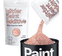 Rose Gold Glitter Paint Additive Extra Chunky 100g for Adding Sparkle to Paints & Varnish | Paint Walls Sparkly Add to Emulsion, Acrylic or Lacquer Indoor | Hemway