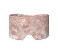 Rose Gold Glitter Print Eye and Ear Muffs Soft Blackout Blocking Sleeping for Adults Kids Travel Nap Aid