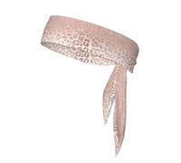 Rose Gold Glitter Print Head Tie Headbands, Ninja Karate Tie, Athletic Sweatbands,Sweat Wicking Workout Head Band